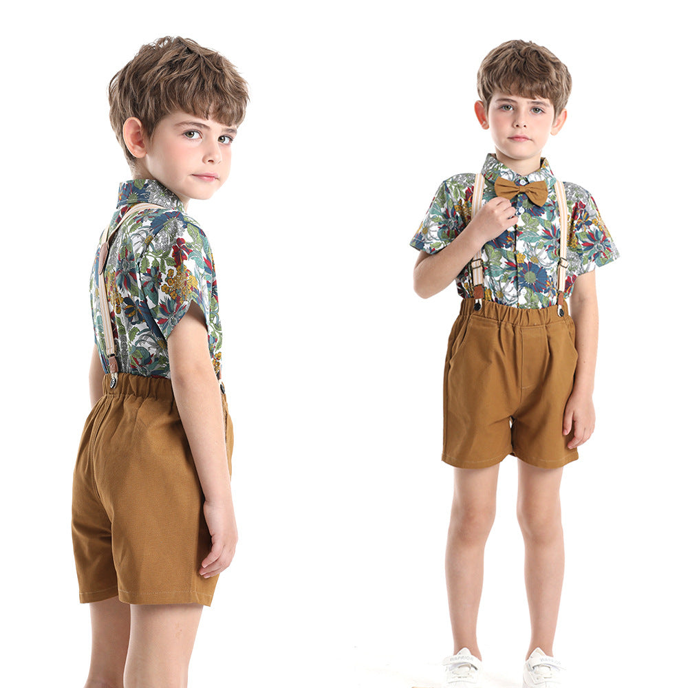 Source factory children's clothing sample customization kids gentleman's first birthday dress oem small order personalized wholesale boys suit