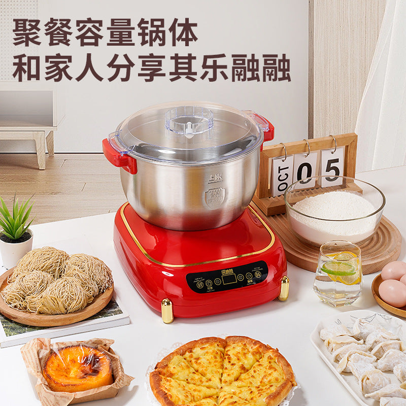 Household large-capacity fully automatic dough kneading machine, multi-functional electric dough kneading and fermentation machine, all-in-one machine, small