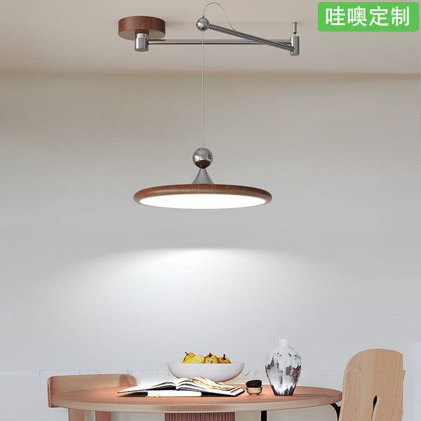 [Wow] wabi-sabi wind restaurant flying saucer chandelier American retro lighting designer medieval rocker island lamp