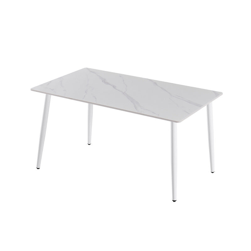 Rock slab dining table combination modern casual italian manufacturer wholesale personalized small apartment rectangular simple table
