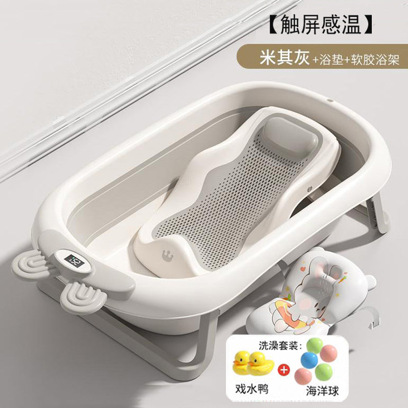 Baby foldable washbasin newborn home washbasin newborn baby kids supplies wash butt wash feet small basin