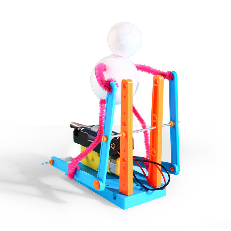 Kindergarten primary school students science experiment teaching aids wholesale handmade DIY running robot fun technology small production