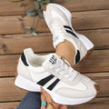 plus size women's shoes new arrival breathable leather sneakers women's korean version thick solecasual soft bottom running dad shoes