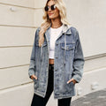 foreign trade fashion  new arrivaleasiest for match classic retro classic loose denim outweartops women