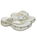 5.0 thick sole heightened star sandals women's outwear 2024 summer new flip flops fashionplatform shoes bottom slippers