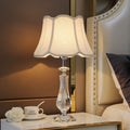 Modern fashion crystal table lamp bedroom bedside lighting living room light luxury warm romantic wedding american style dimmable remote control