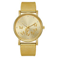 Liu's new cross-border butterfly women's casual watch, fashion tape wristwatch, ladies' quartz watch, trendy mesh strap watch