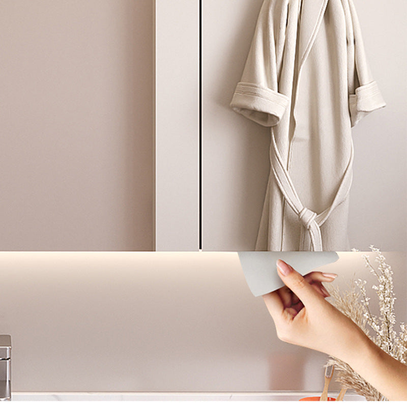 Smart makeup bathroom mirror cabinet storage wall-mounted bathroom mirror with lamp solid wood storage manufacturer wholesale