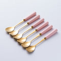Pink gold spoon