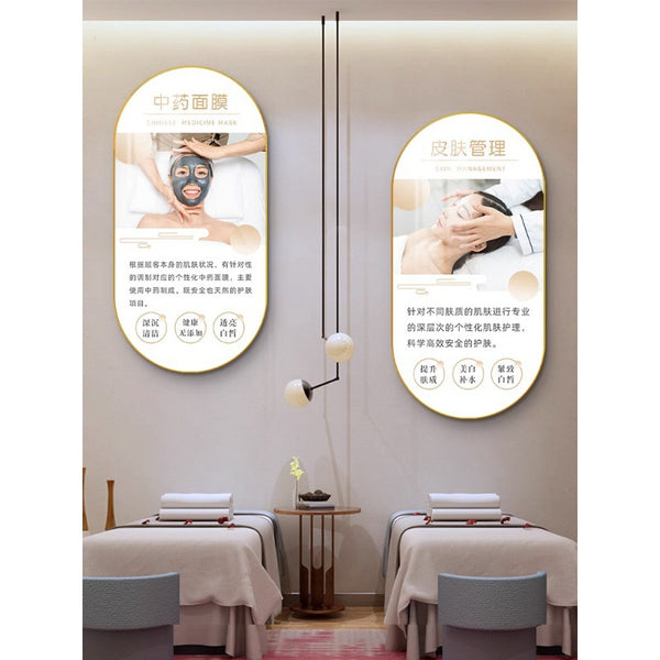 Beauty salon small bubble hanging painting skin care center skin management background wall decorative painting high-end clubhouse light medical beauty mural