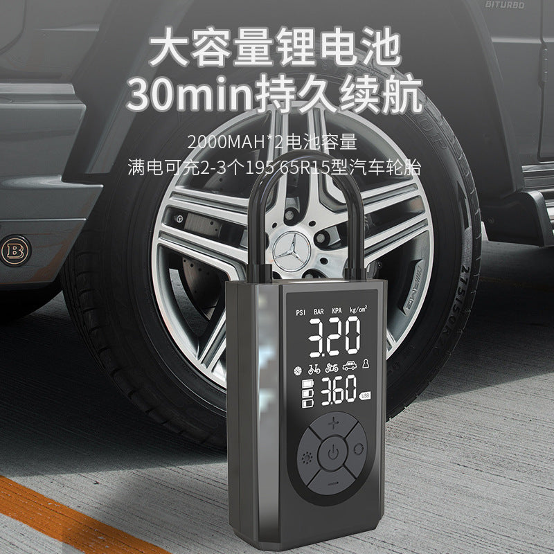 Portable Mini Self-owned Electric Tire Pump Air Pump Handheld Car Charging Dual-purpose Car Air Pump