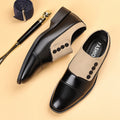 Plus size leather shoes for men, korean style, youth, breathable, pointed toe, trendy men's shoes, business british style, men's wedding casual leather shoes