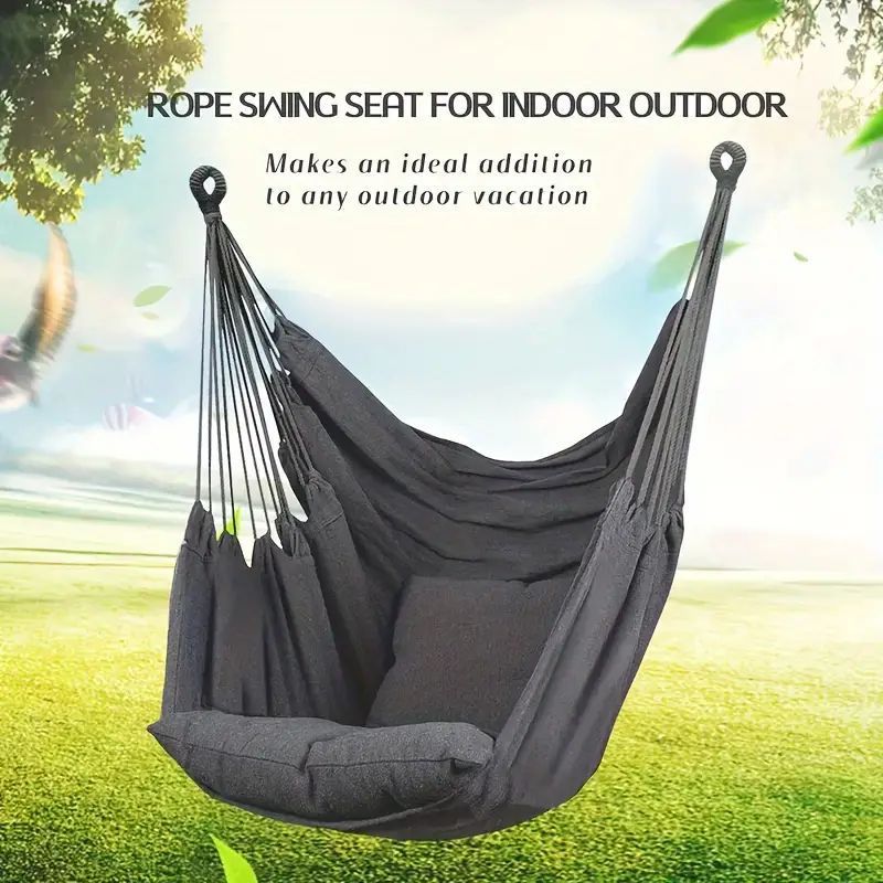 Thickened dormitory hanging chair bedroom college student hammock handy gadget swing long seat indoor lazy stool rocking chair