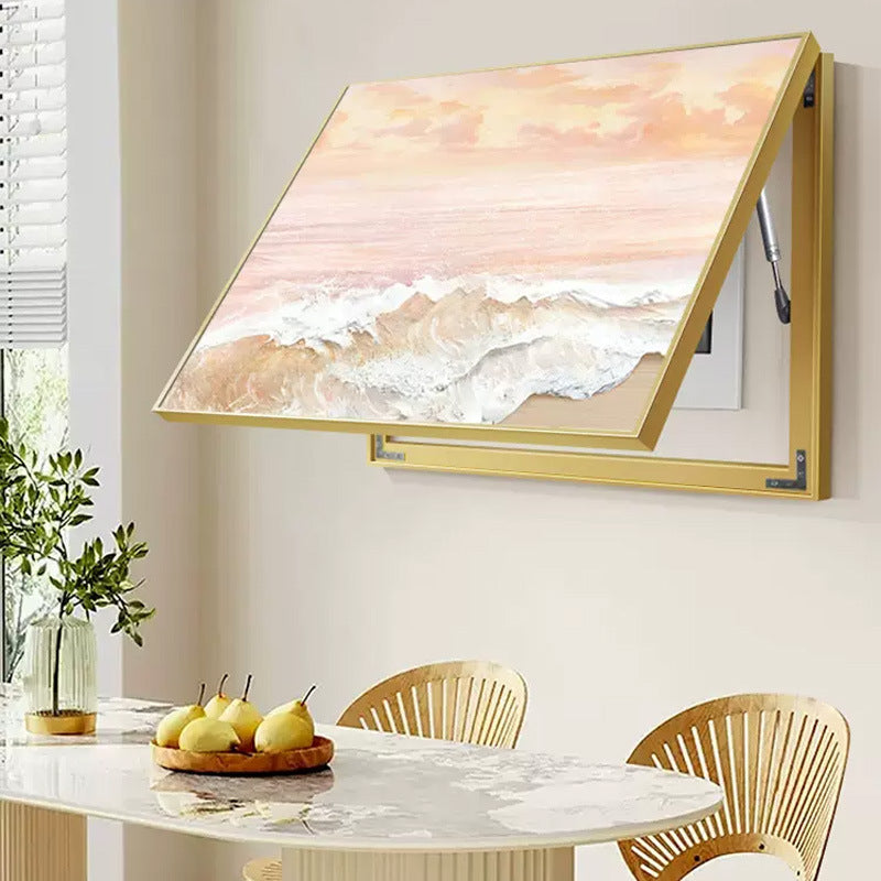 Cream wind sea scenery meter box decorative painting restaurant distribution box switch box weak electric box decorative blocking hanging painting