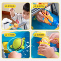 Boys and girls fishing net fishing pool fishing boat playing water wheel ship dishwasher water discharge artificial play house toys
