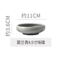 Japanese retro ceramic snack plate stylishfor home restaurant seasoning plate dipping plate rice bowl stoneware dessert bowl