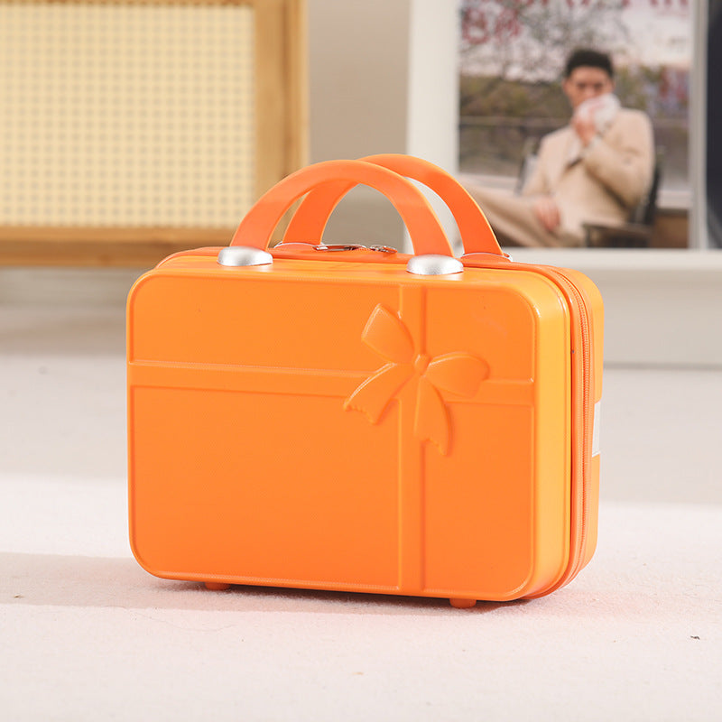 14-Inch gift suitcase, small zipper suitcase, light cosmetic case, manufacturer wholesale, high-end gift box, simple