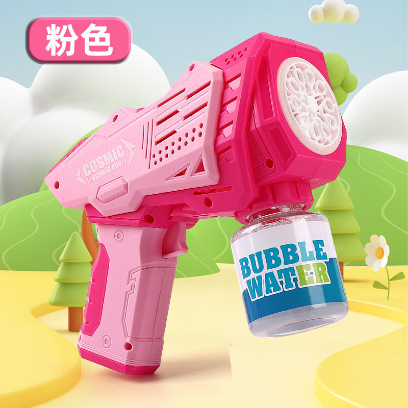 【free shipping】wholesale automatic bubble gun - trending bubble wand - handheld electric bubble machine toy (leak-proof)