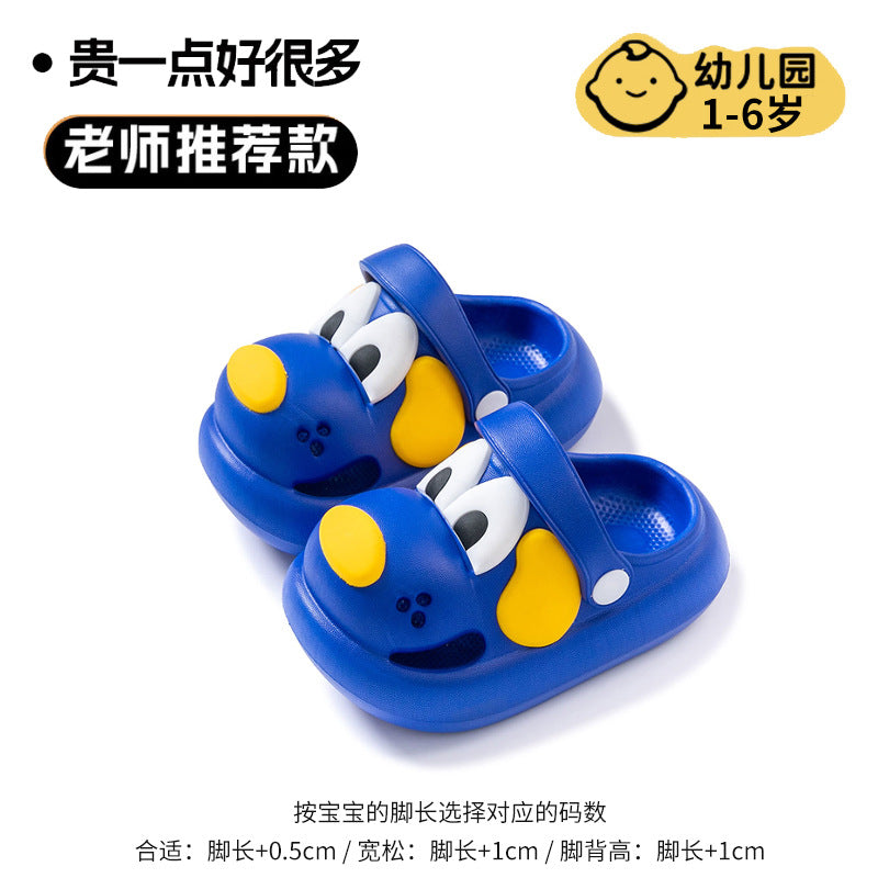 Baby clogs indoor waterproof anti-collision closed-toe kids slippers summer boys girls toddlers infant sandals
