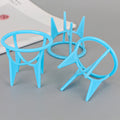Beauty egg holder plastic shelf gourd puff four-corner drying rack blue makeup egg storage box