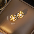 [titanium steel] necklace women's fashioneasiest for match pearl pendant earrings niche style design accessible luxury classy clavicle chain jewelry
