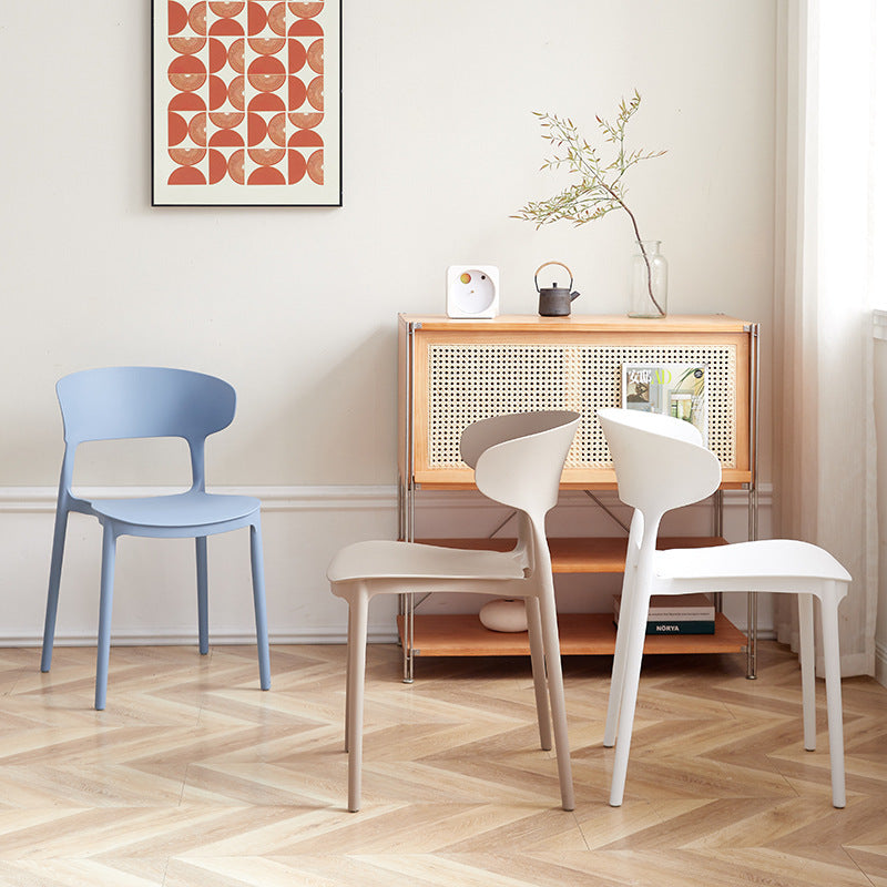Thickened plastic chair commercial restaurant chair for home dining chair popular back chair office stool training conference seat