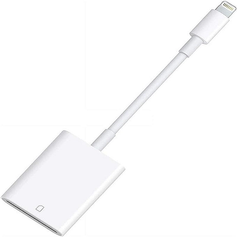 Camera card reader sd card compatible with apple iphone, sony, canon, nikon - connects memory cards, otg storage cards