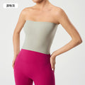 Strapless bandeau tank top - women's slimming, seamless, backless design - perfect for gym, yoga, or layering - daw176