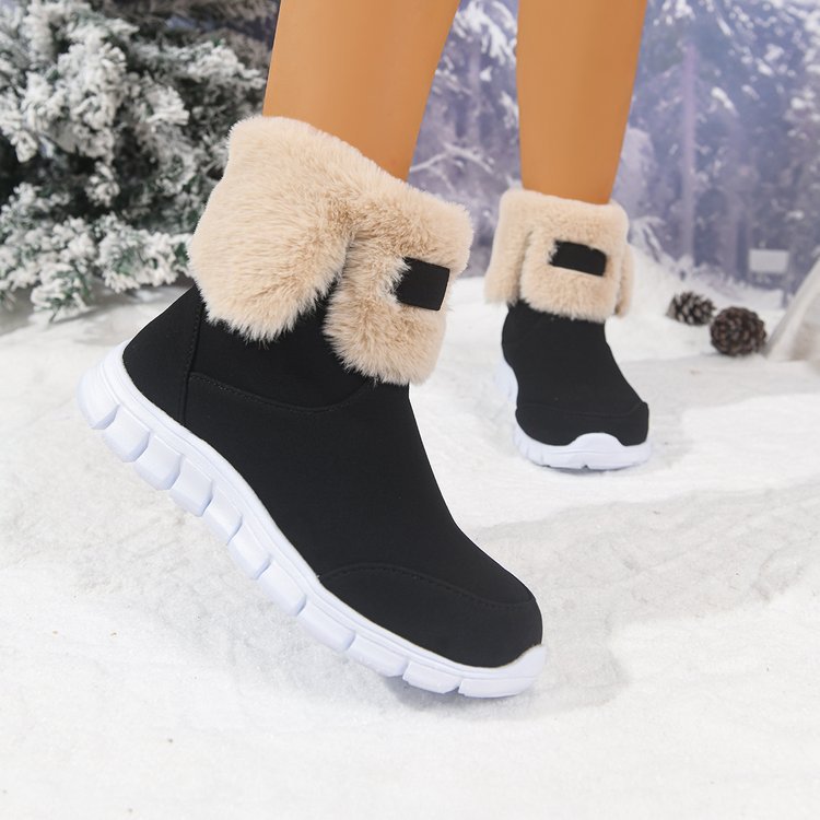 winter new arrival: plus-size warm snow boots for cross-border e-commerce. sizes 36-43 available. wholesale options and dropshipping services available for  and
