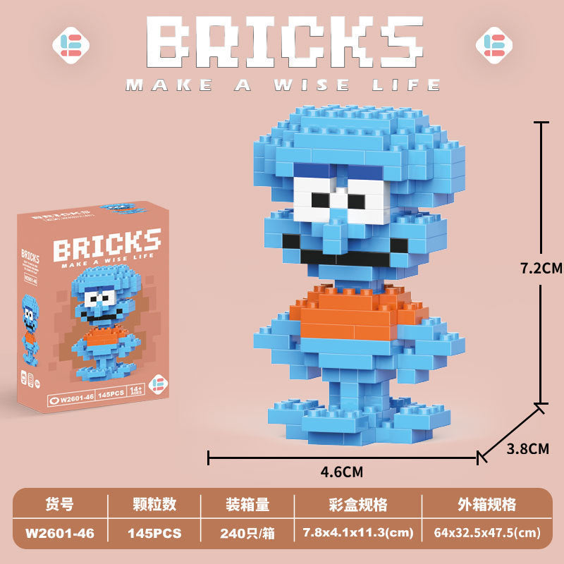 Compatible with lego animal friends series cartoon figurines, educational building blocks, children's bricks, street vendor toys, wholesale gifts