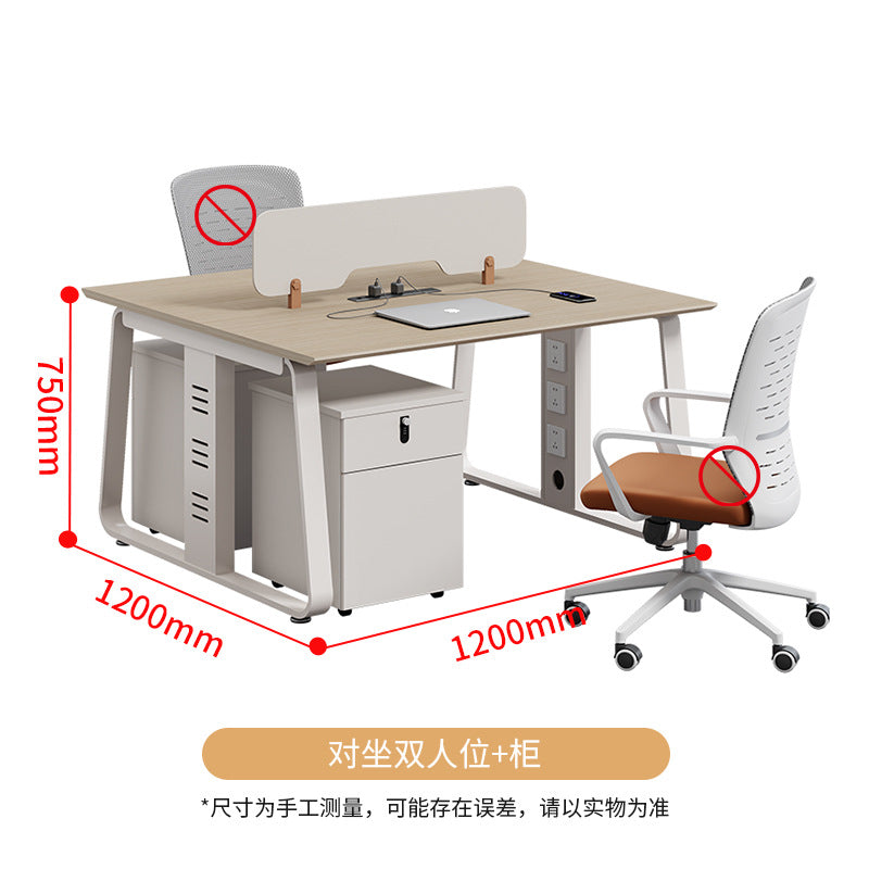Shengli employee desk and chair combination computer desk and chair casual modern staff desk workstation card slot