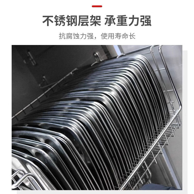 Bangxiang ml-3/2/1 commercial high-temperature hot air circulation disinfection cabinet for cafeteria dishes and bowls - stainless steel disinfection cabinet