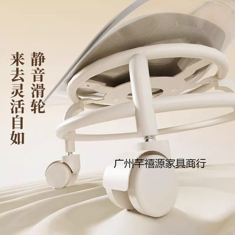 Acrylic small stool silent with universal wheel children's toddler stool Internet celebrity small chair pulley low stool beautiful seam stool