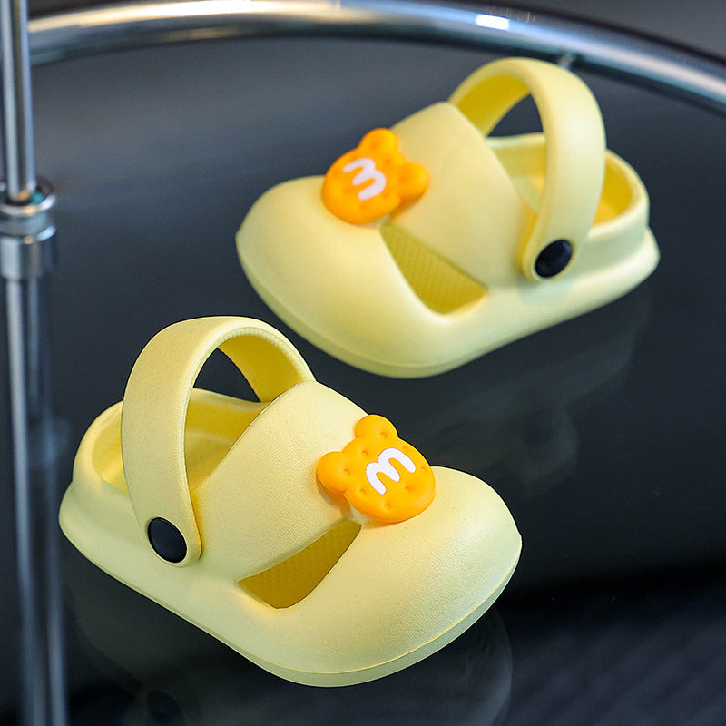 Eva kids' clogs - summer indoor anti-slip cartoon sandals for girls and boys, perfect for first walkers and outdoor beach wear