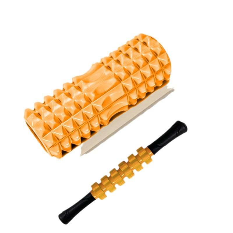 Wolf tooth shaped foam roller yoga column gear stick hollow pilates yoga shaft leg stretch foot bottom fascia ball