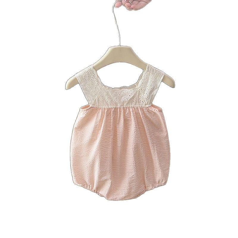 Summer rompers for infants and toddlers - baby clothes for young months - summer princess style bodysuits - trendy baby rompers