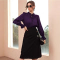 Amazon cross-border women's satin shirt spring and summer new arrivalexport  independent site long sleeve shirt