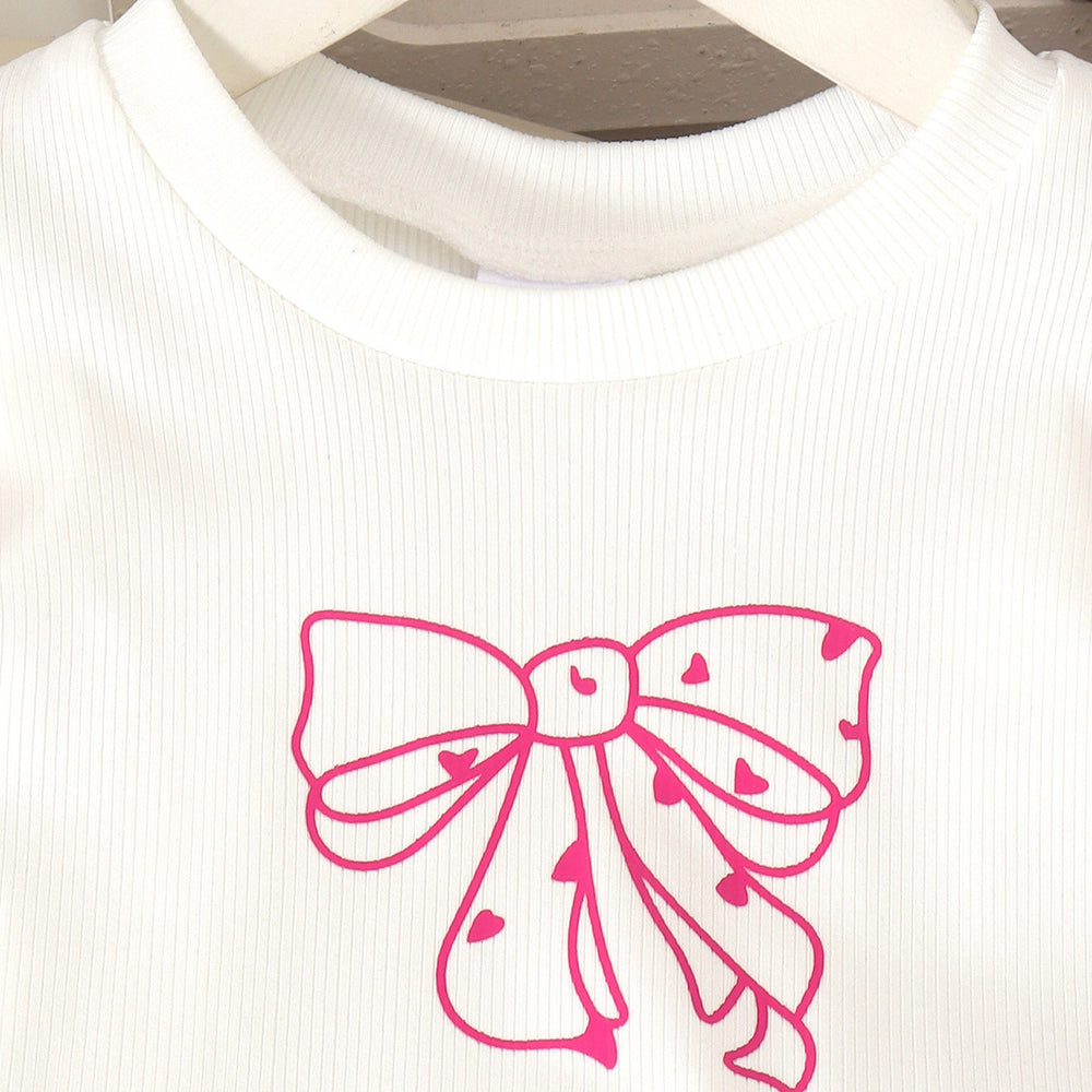 Girls' rose tutu dress with flutter sleeves, bow accent, and ribbed knit top - 3d rose tulle skirt - summer style