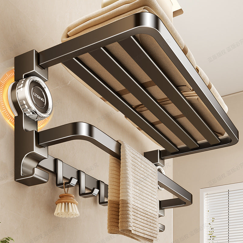 Rotary suction cup, bath towel rack, toilet non-punching, wall-mounted rack, bathroom towel rack, storage kit