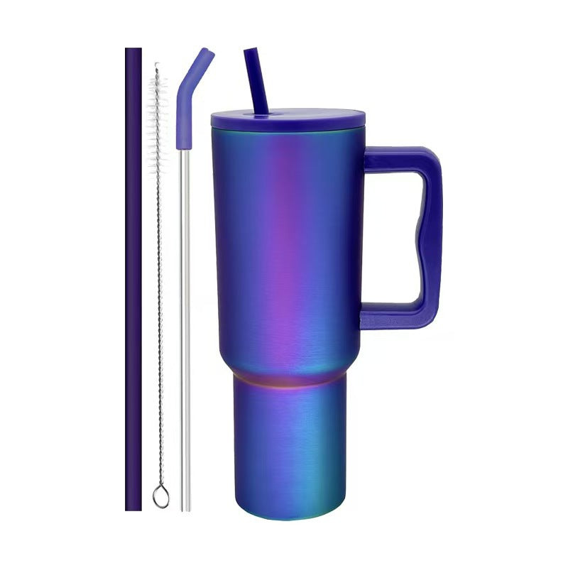 New 40oz fourth generation handle ice tumbler, 304 stainless steel vacuum insulated mug, portable outdoor car cup