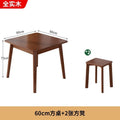 Scandinavian style dining table and chair combination restaurant square table rubber wood square dining table and chair eight immortals table solid wood dining table
