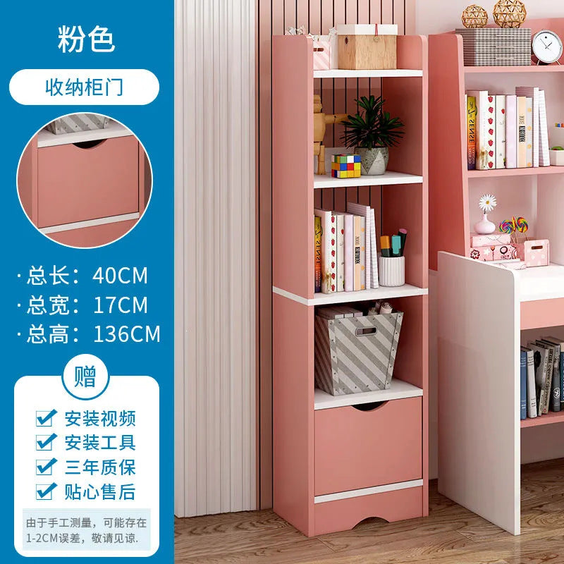 Children's study desk home desk bookshelf integrated elementary school student simple writing desk bedroom computer desk and chair set