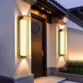 Solar powered waterproof wall light - up & down lighting - outdoor garden pillar, fence, chinese style balcony, luxury villa wall sconce