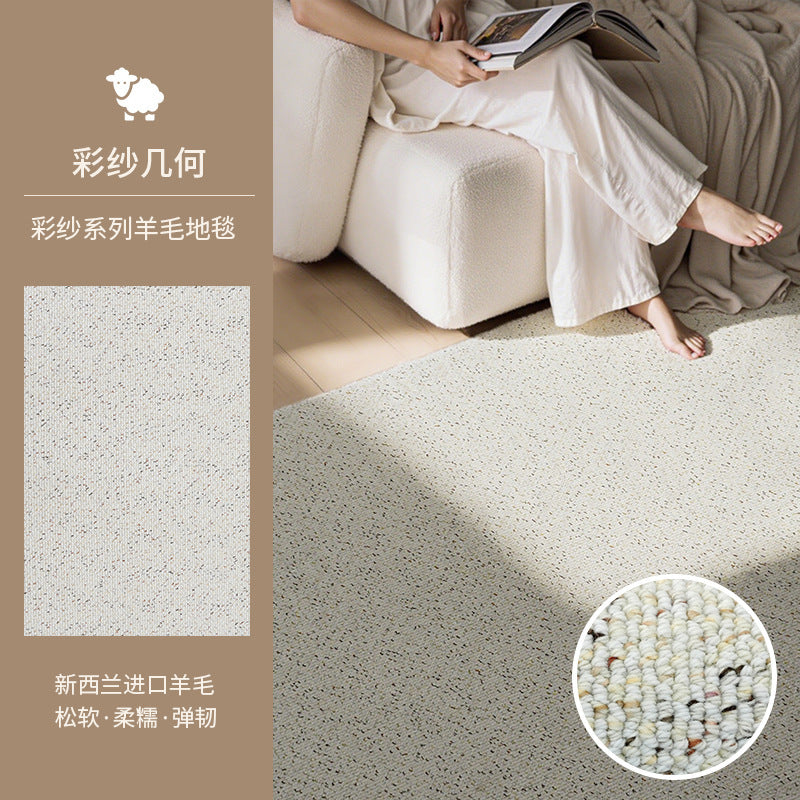 Wool carpet plain color living room accessible luxuryclassynew arrivalfor home carpet large house standard bedroom floor mat stain-resistant thickened
