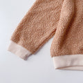 Kids' plush fleece set - new winter collection for boys and girls - thickened sweatshirt & long sleeve two-piece outfit - children's clothing - dropshipping available