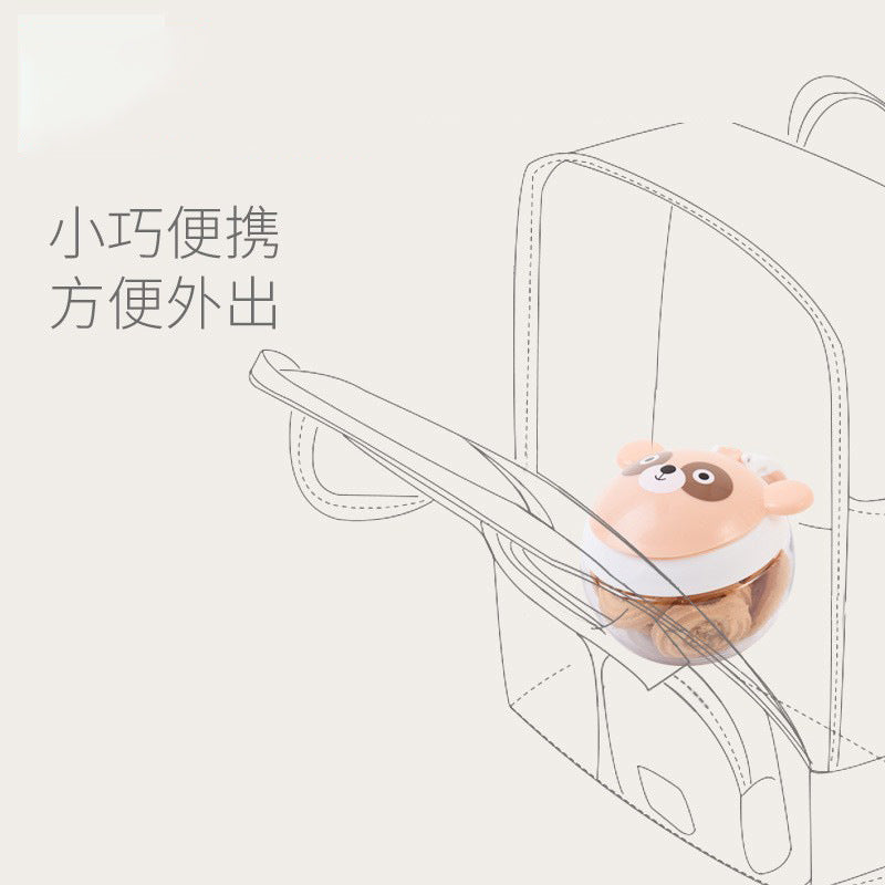 Manufacturer's baby snack box Portable out snack bowl Anti-spill snack cup Baby complementary food storage box