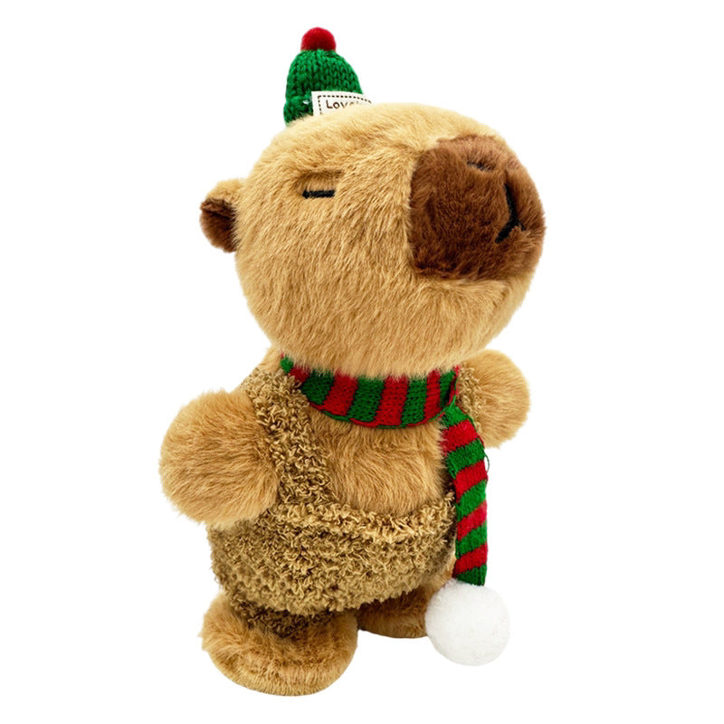 Who knows? the capybara that can sing, dance and learn to speak is too cute. the soft fufu capybara doll is full of healing feeling