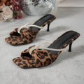 2026 summer new square toe apricot rhinestone ankle strap sandals women's high heel stiletto mules