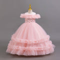 New wholesale girl's dress, fluffy wedding dress, princess dress, flower girl dress, piano recital dress, kids dress