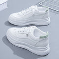 Simple and versatile white sneakers for women, new for summer 2025. white athletic casual sneakers, perfect for spring and autumn